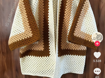 Vêtements crochete fait a base de là laine