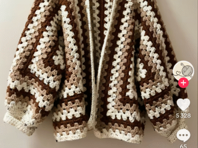 Vêtements crochete fait a base de là laine