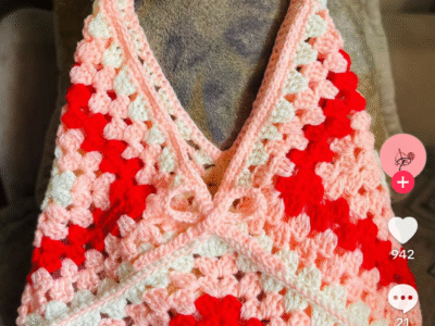 Vêtements crochete fait a base de là laine